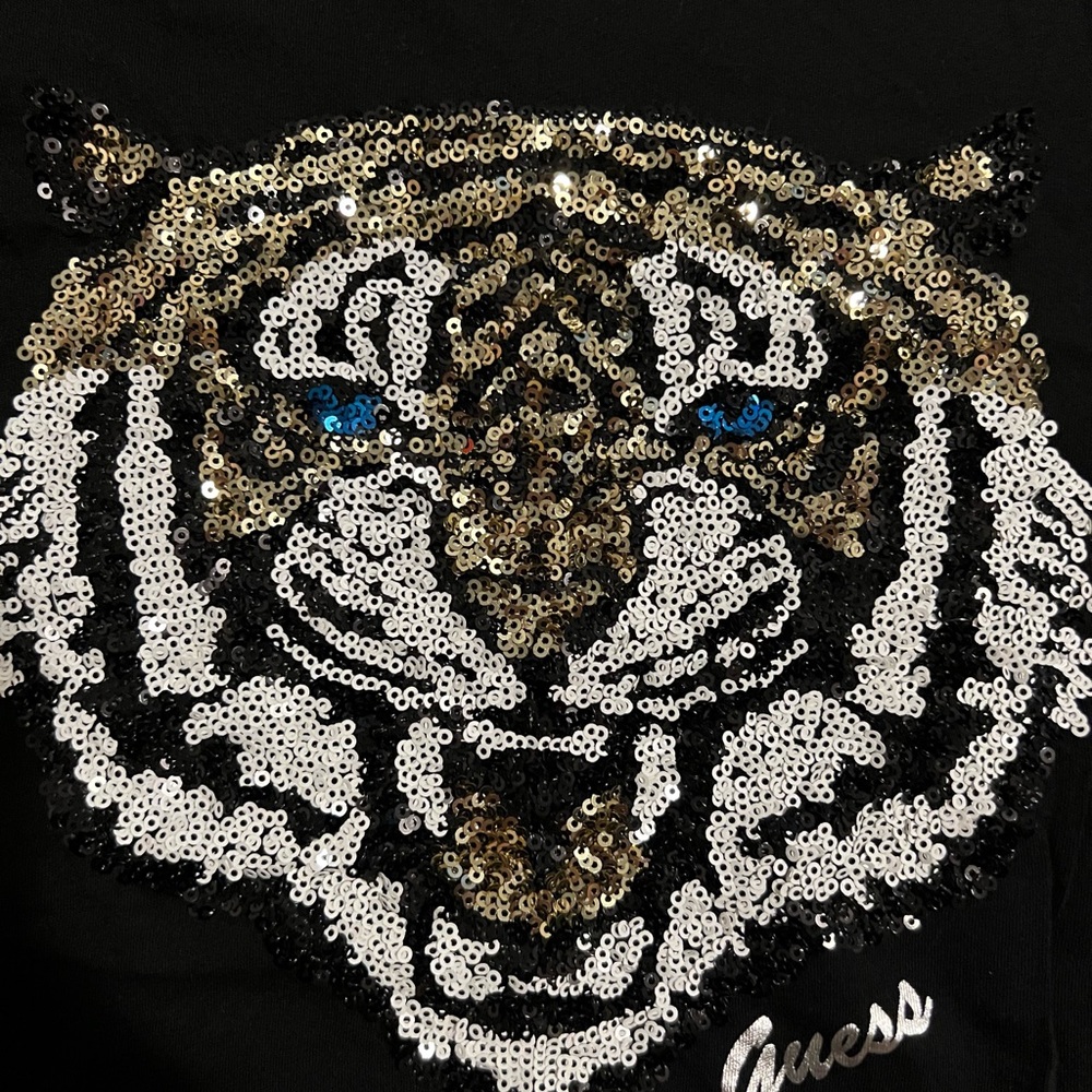 Guess sequins tiger top